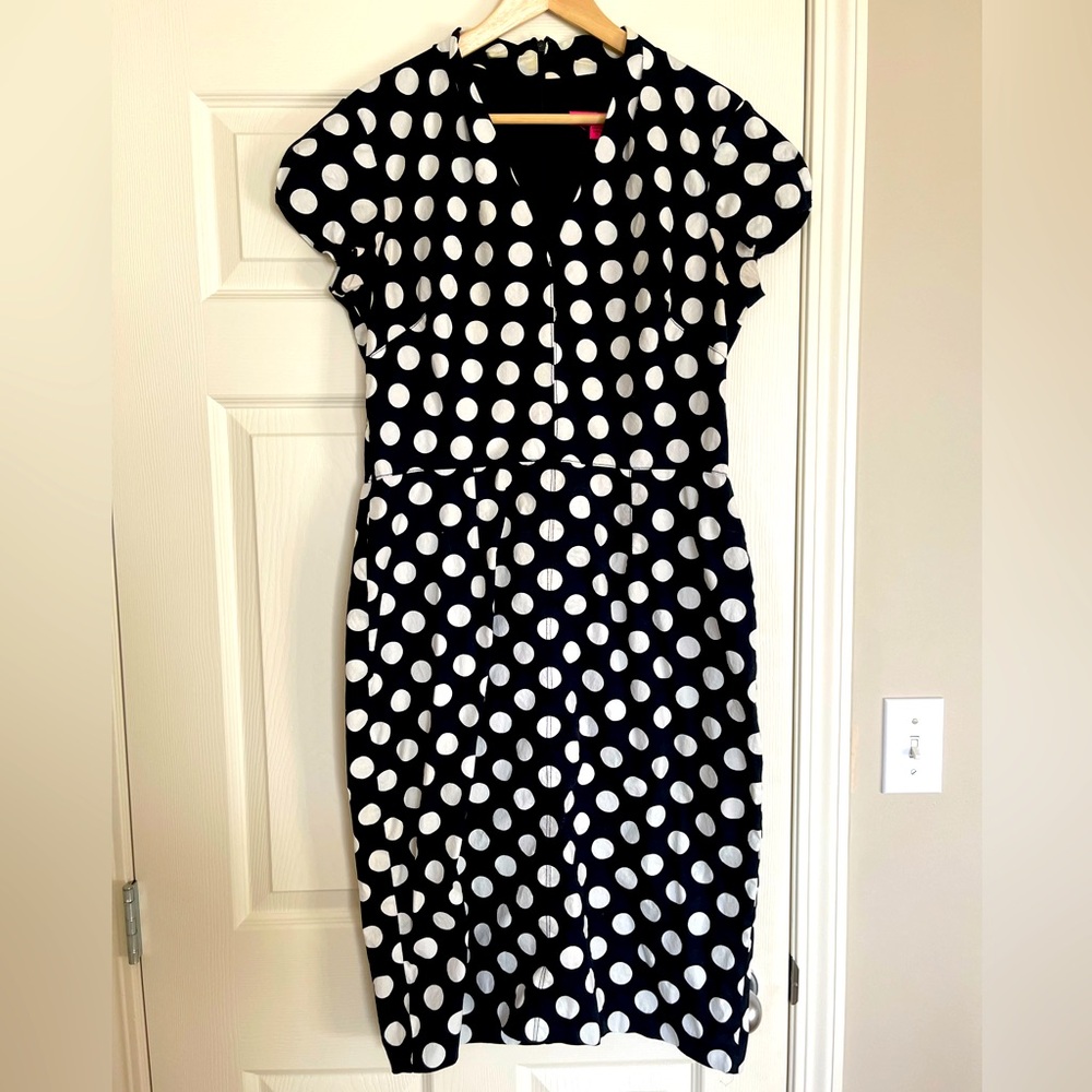 Betsy Johnson - Polka Dot Black and White retro Dress